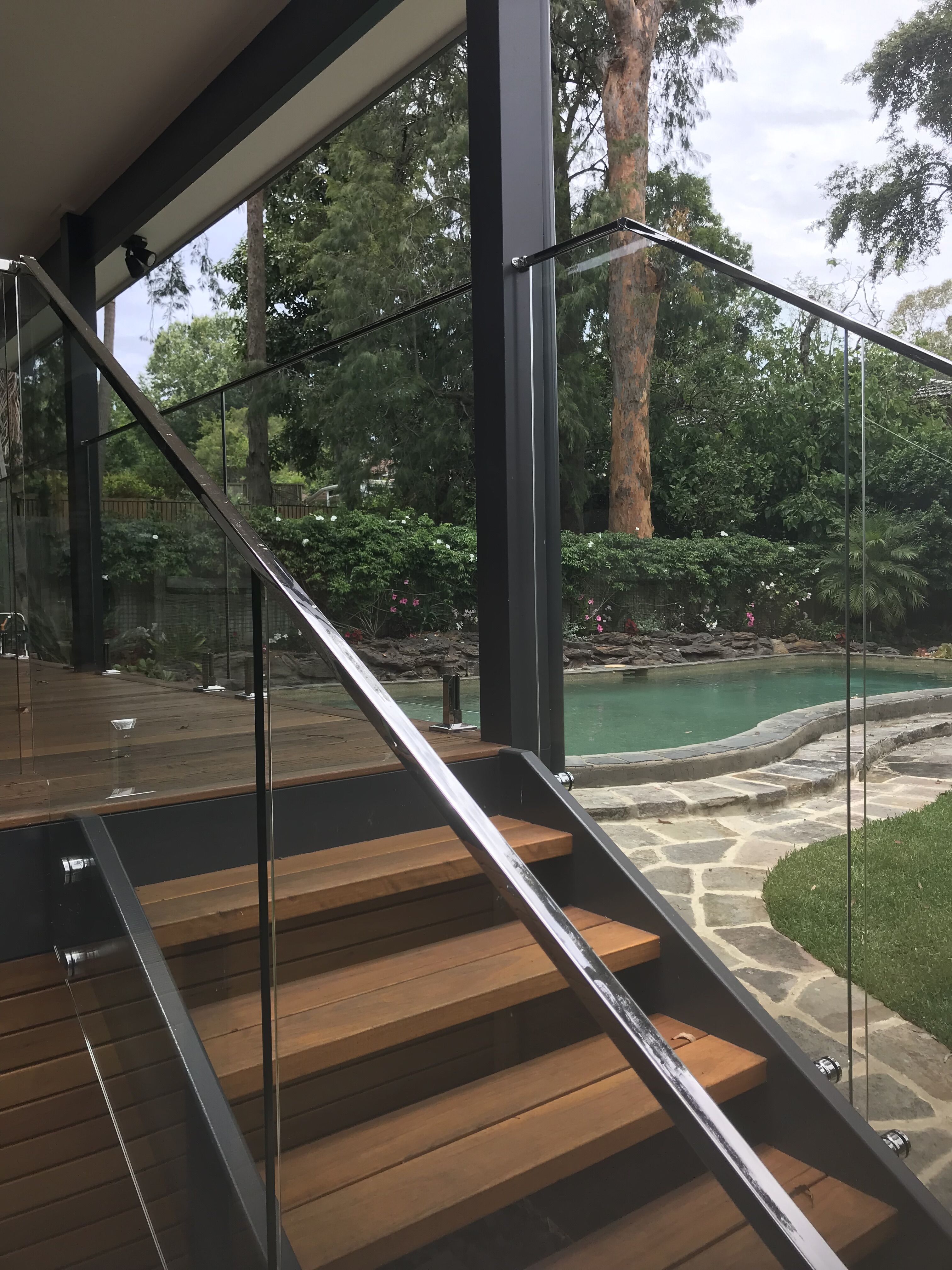 Glass Stair Balustrade Sydney Interglass Designs